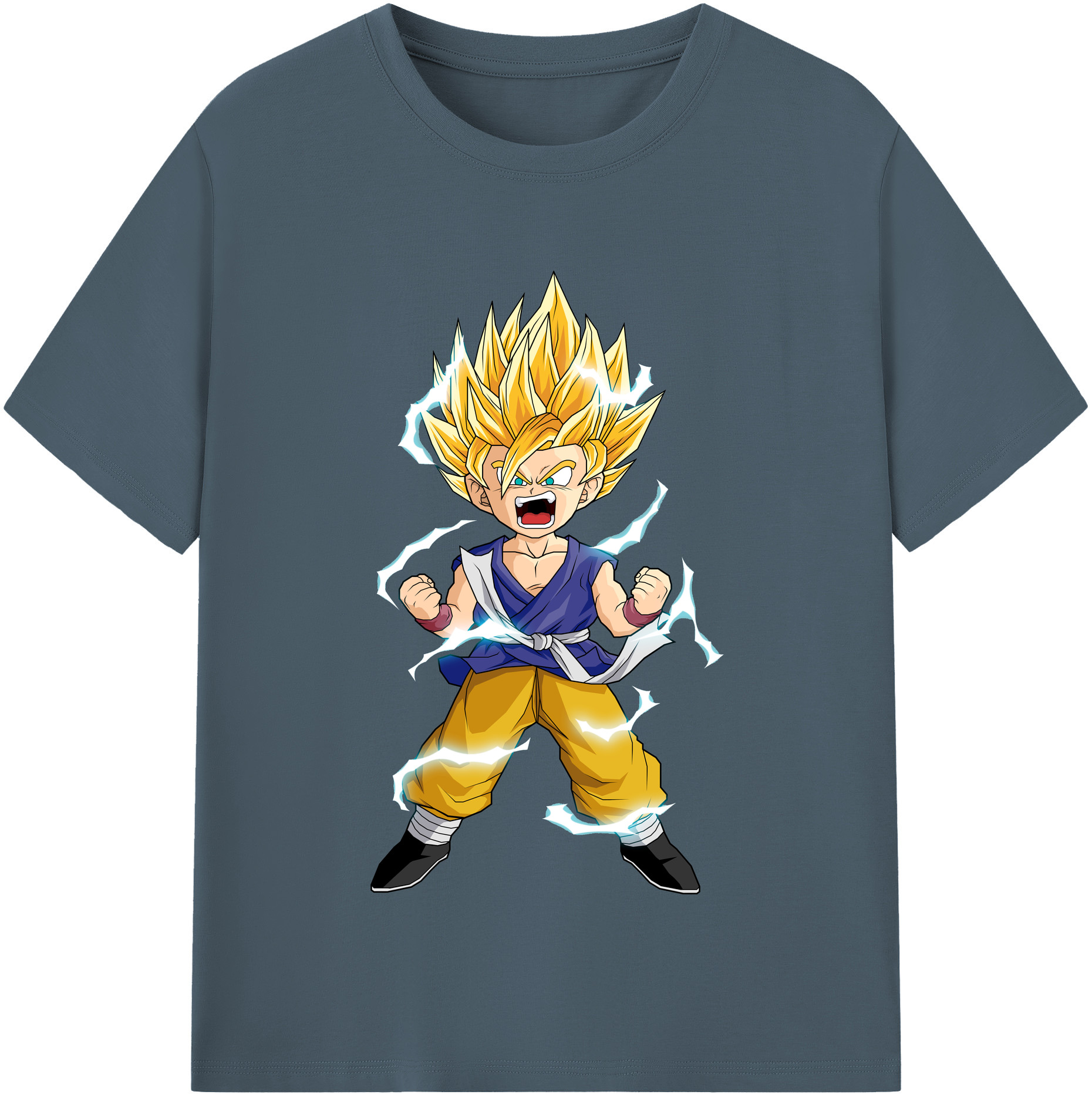 （画像用） ドラゴンボール 孫 悟飯（そんごはん）DRAGON BALL Son Gohan 綿100％半袖Tシャツ（フロントプリント）